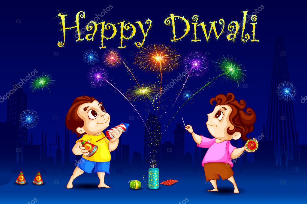 Diwali with child Vector Art Stock Images | Depositphotos Diwali with child Vector Art Stock Images | Depositphotos