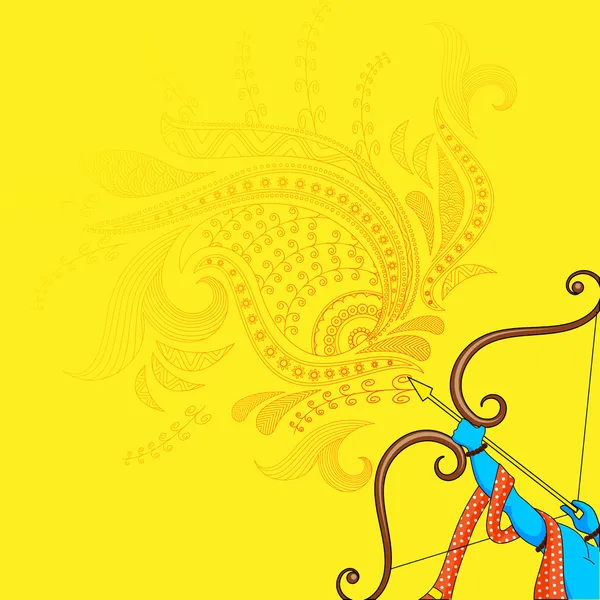 Rama tue Ravana à Dussehra — Image vectorielle