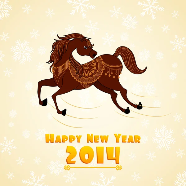 Horse Year — Stock Vector
