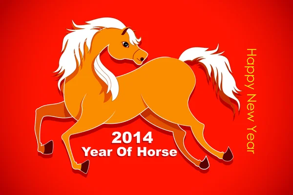 Año del caballo — Vector de stock