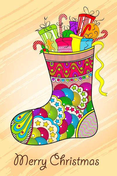 Christmas Stocking — Stock Vector