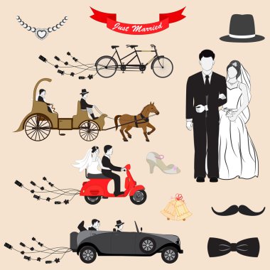 Just Married vector