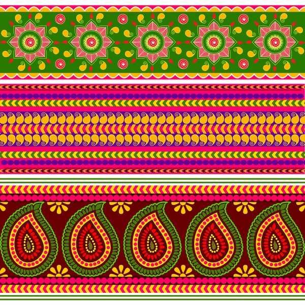 Bordure motif floral — Image vectorielle