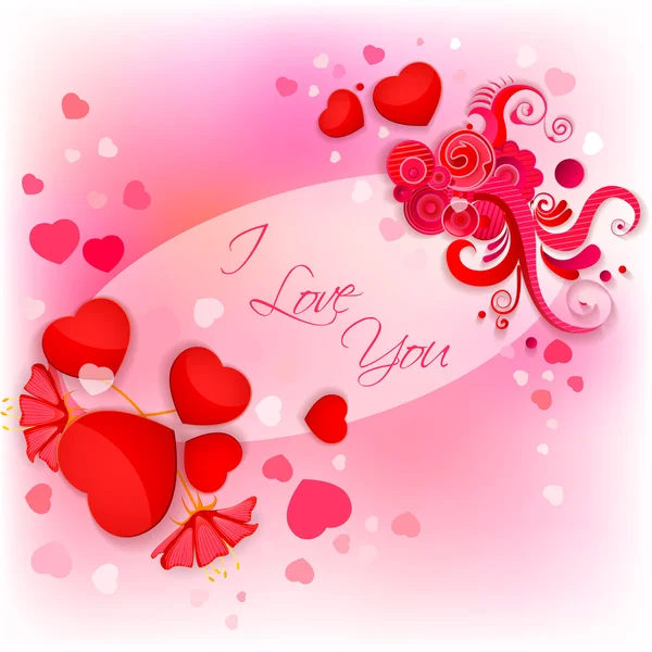 Je t'aime Valentine fond — Image vectorielle