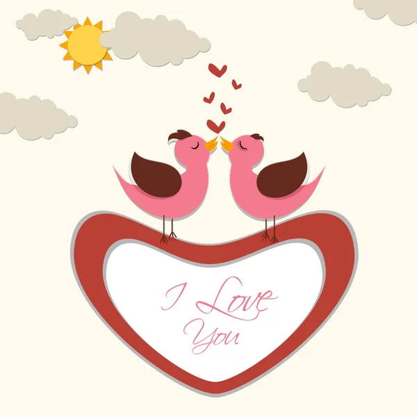 Love Bird — Stock Vector