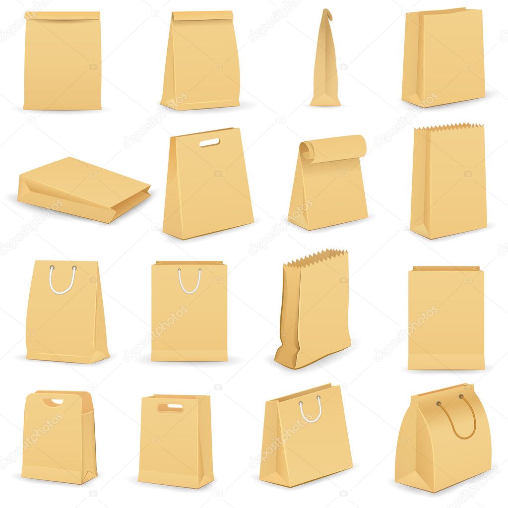 Paper Bag — Stock Vector © 41264297