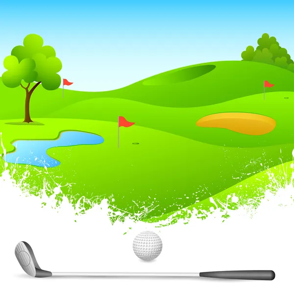 Golfpálya — Stock Vector