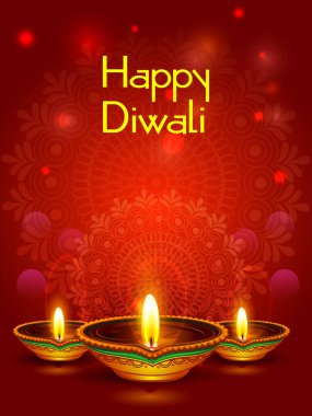 Mutlu Diwali bayramı kutlamaları. Hindistan 'ı selamlıyoruz.