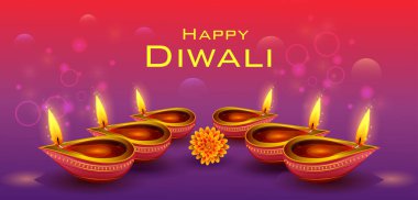 Mutlu Diwali bayramı kutlamaları. Hindistan 'ı selamlıyoruz.