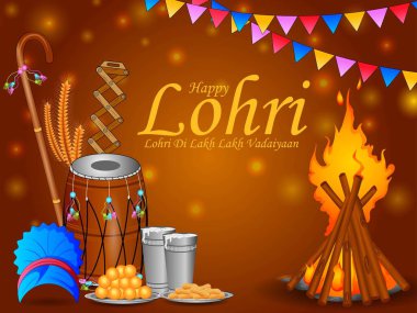 Mutlu Lohri tatil Punjab India Bayramı