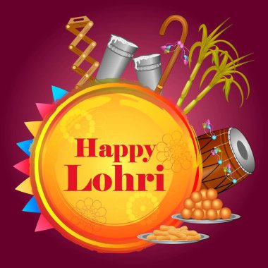 Mutlu Lohri tatil Punjab India Bayramı