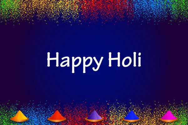 Índia Festival of Color Feliz fundo Holi —  Vetores de Stock