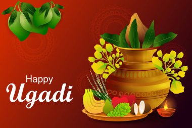 Andhra Pradesh 'in yeni yılı için Mutlu Ugadi bayramı dini festival geçmişi