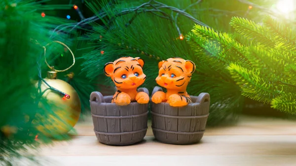 Sabão Artesanal Forma Pequeno Símbolo Tigre 2022 Presente Para Natal — Fotografia de Stock