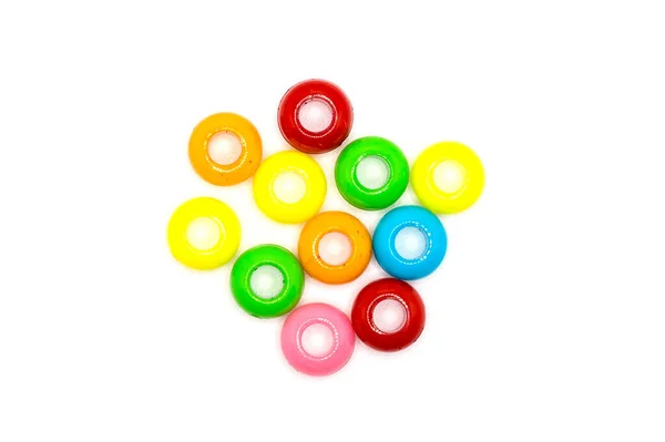 Accesorios Plástico Color Forma Anillos Para Creatividad Las Mujeres Sobre — Foto de Stock