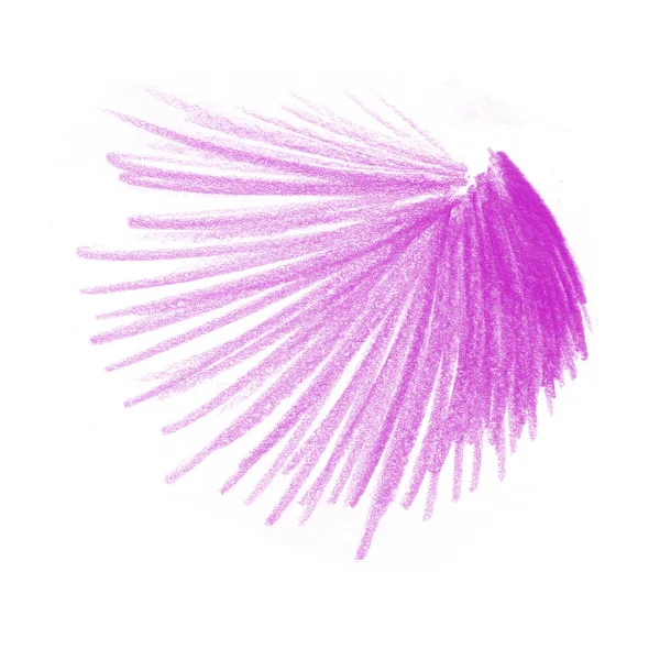 紫色的彩色的铅笔画 — 图库照片