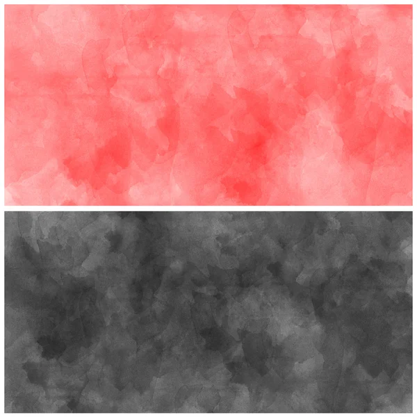 Set Of red and black Abstract watercolor background — Stock Photo, Image