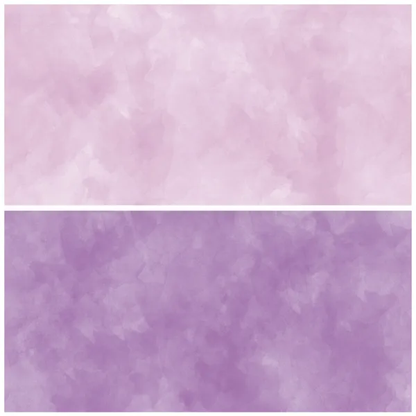 Conjunto de roxo abstrato fundo aquarela — Fotografia de Stock