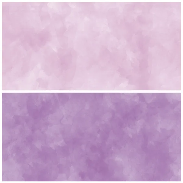 Набор фиолетового акварельного фона Лицензионные Стоковые Изображения