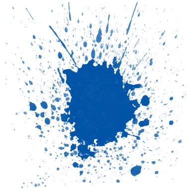 Mavi suluboya sıçraması