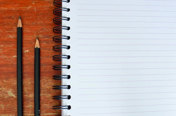 Σημειωματάριο με μολύβι — Φωτογραφία Αρχείου