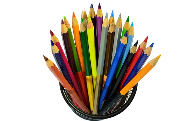 Různé barevné tužky — Stock fotografie