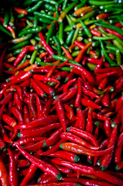 Red pepper in a farmers market — Stock Photo, Image