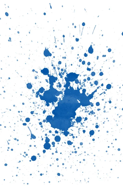 Blue watercolor splashes — Stock Photo, Image