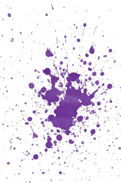 Spruzzi di acquerello viola — Foto Stock