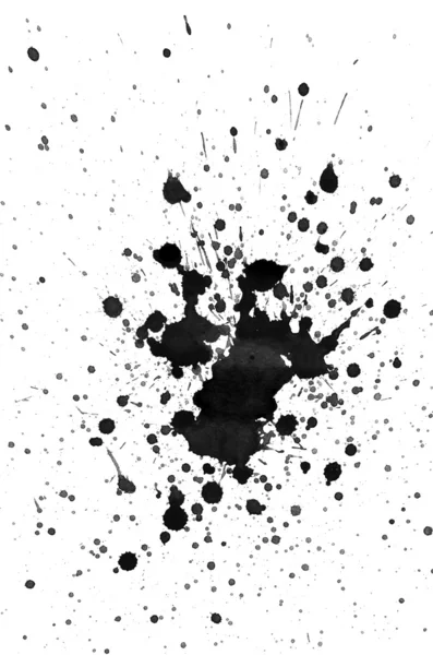 Musta vesiväri roiskeet — kuvapankkivalokuva
