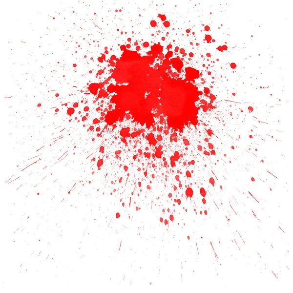 Punainen akvarelli roiskeet — kuvapankkivalokuva
