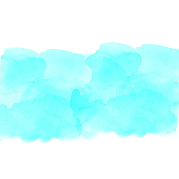 Blue-white watercolor background — Stock Photo, Image