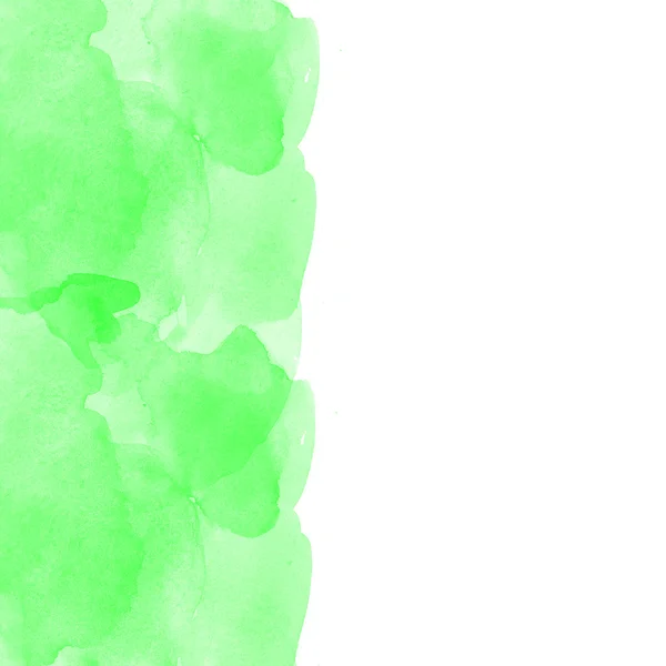 Grön-vit akvarell bakgrunden — Stockfoto