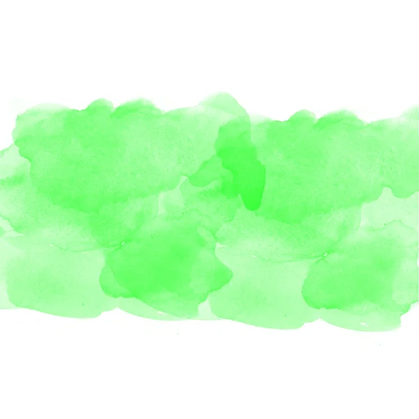 Zielono białe tło akwarela — Zdjęcie stockowe
