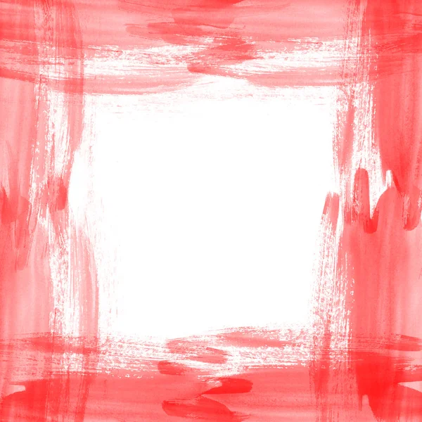 Kırmızı-beyaz suluboya arka plan — Stok fotoğraf