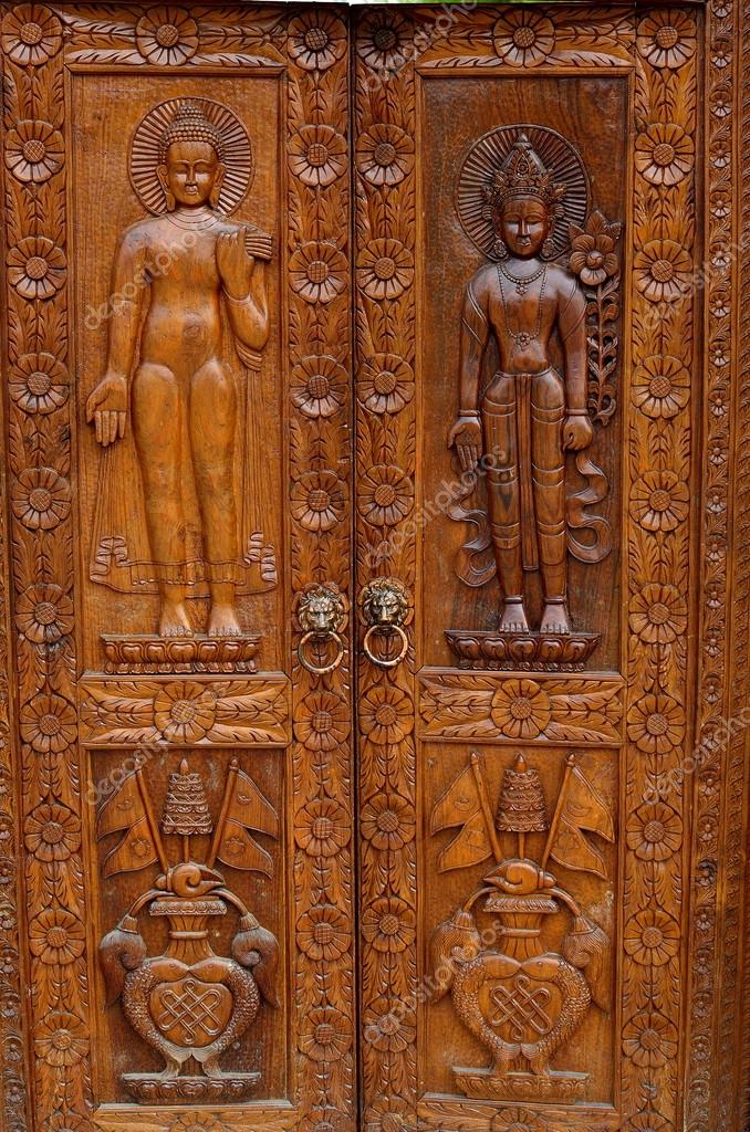 Buddha wood carving — Stock Photo © punphoto 33616077