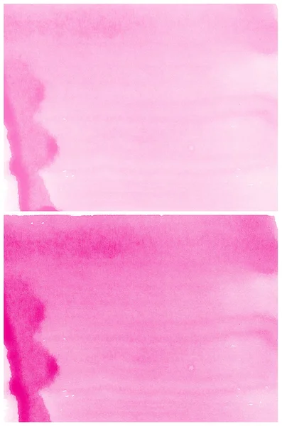 抽象的な水彩背景ピンクの設定 — ストック写真