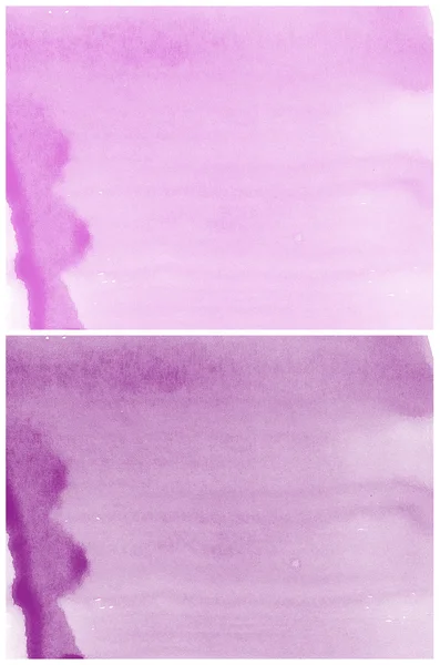 Set van violet abstract aquarel achtergrond — Stockfoto