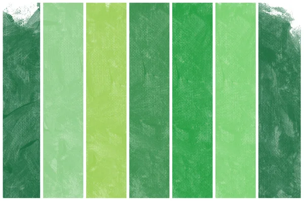 Zestaw streszczenie woda zielony kolor farby ręka tło — Zdjęcie stockowe