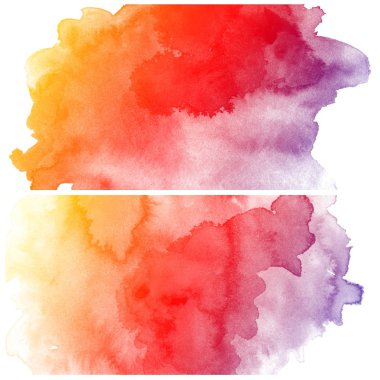 Colorful water color art clipart