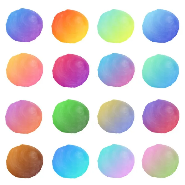 Hand painted circles — Stock Photo, Image