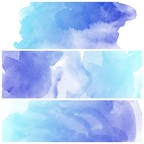 Blu acquerello arte — Foto Stock