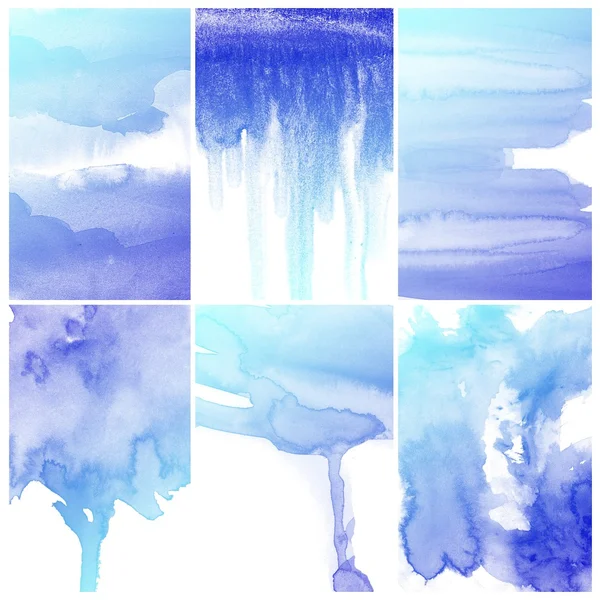 Aquarelle bleue art — Photo