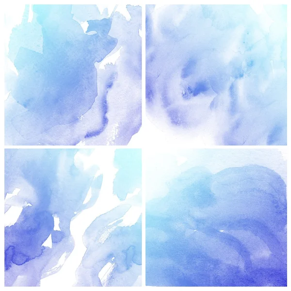 Blaue Aquarellkunst — Stockfoto