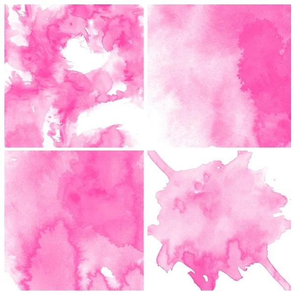 粉红色水彩艺术 — 图库照片