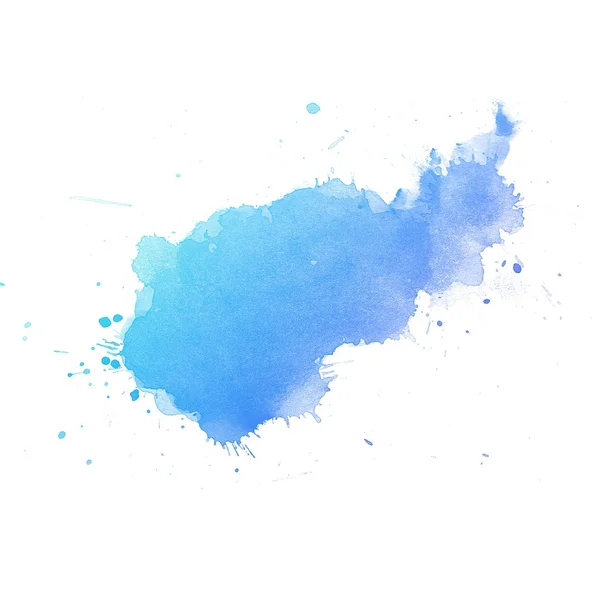 Blauwe water kleur kunst — Stockfoto