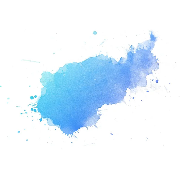 Blaue Aquarellkunst — Stockfoto