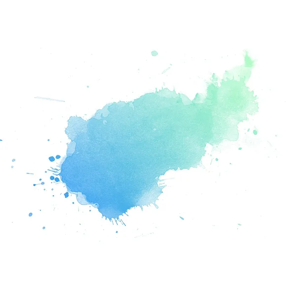 Blu acquerello arte — Foto Stock