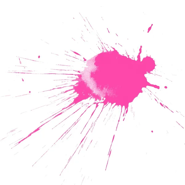 Цветной розовый всплеск — стоковое фото