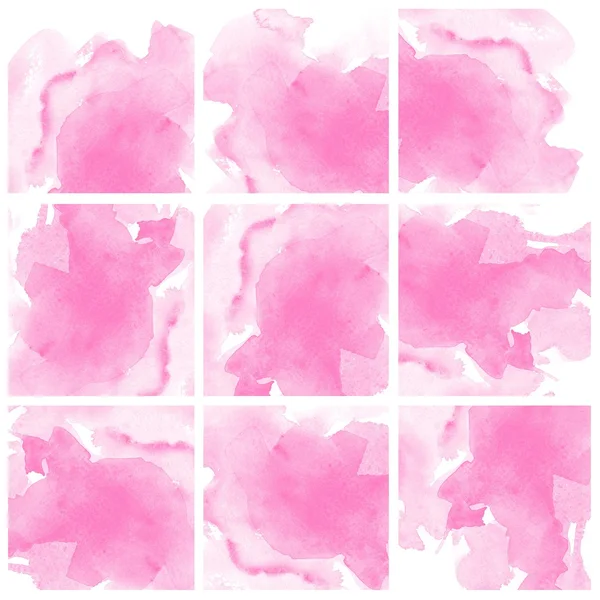 粉红色水彩艺术 — 图库照片
